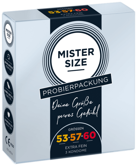 MISTER SIZE Medium Trial Set 53 - 57 - 60 (3 condoms)
