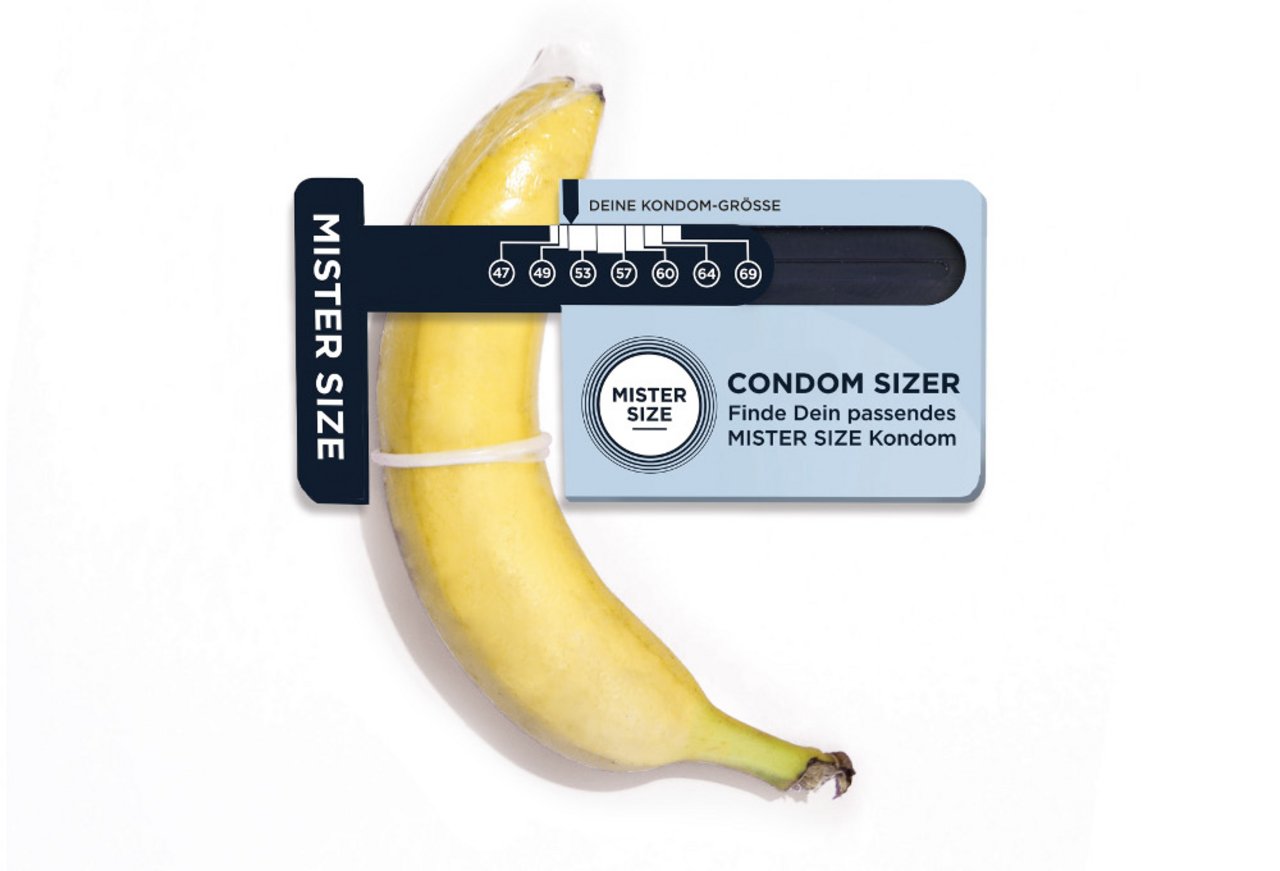  Condom Sizer with Banana